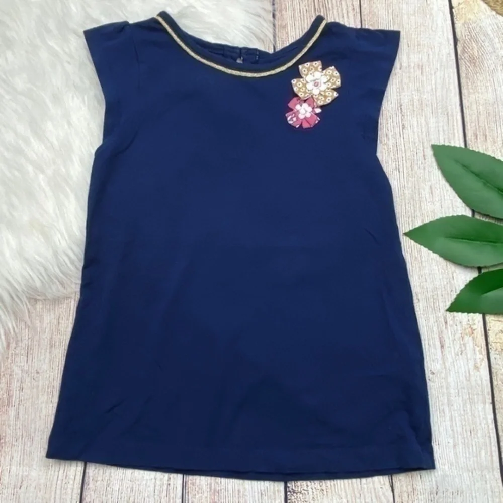 Carters Girls Cap Sleeve Top Size 5 Dark Blue
